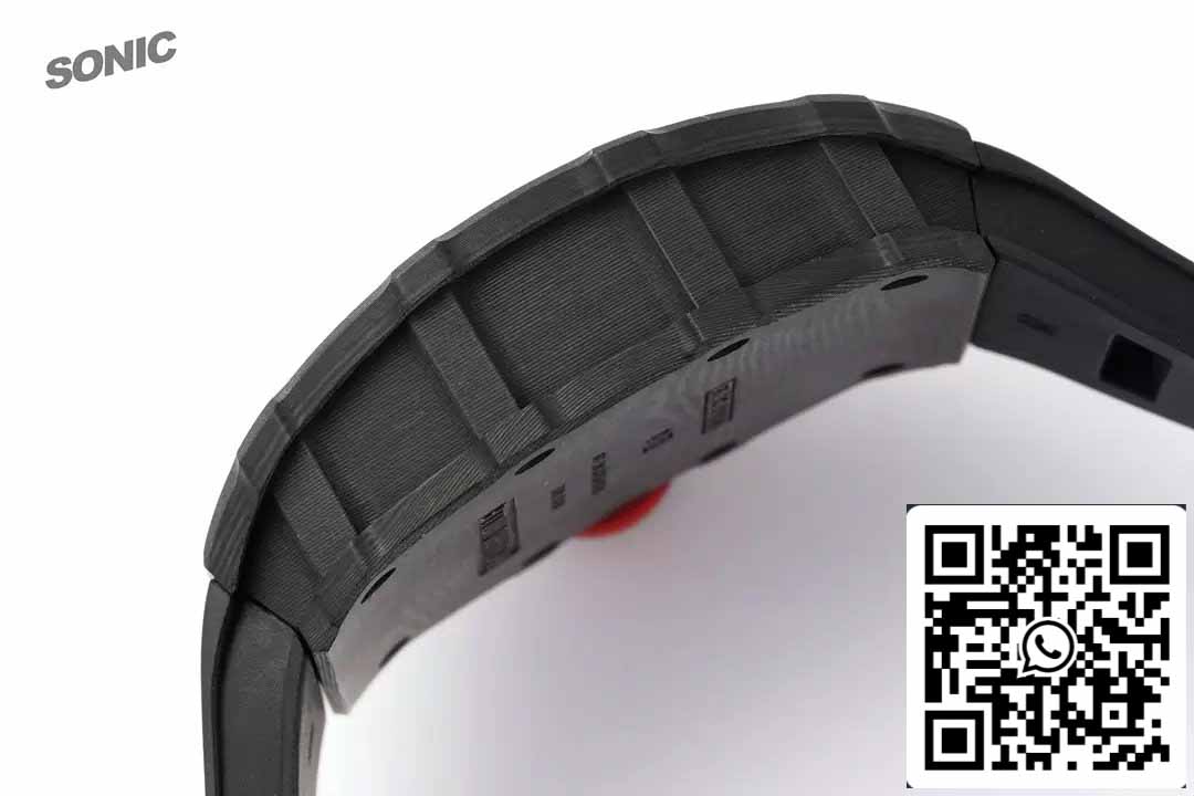 Richard Mille RM35-01 Sonic Factory 1:1 Best Edition Black Carbon NTPT Black Rubber Strap
