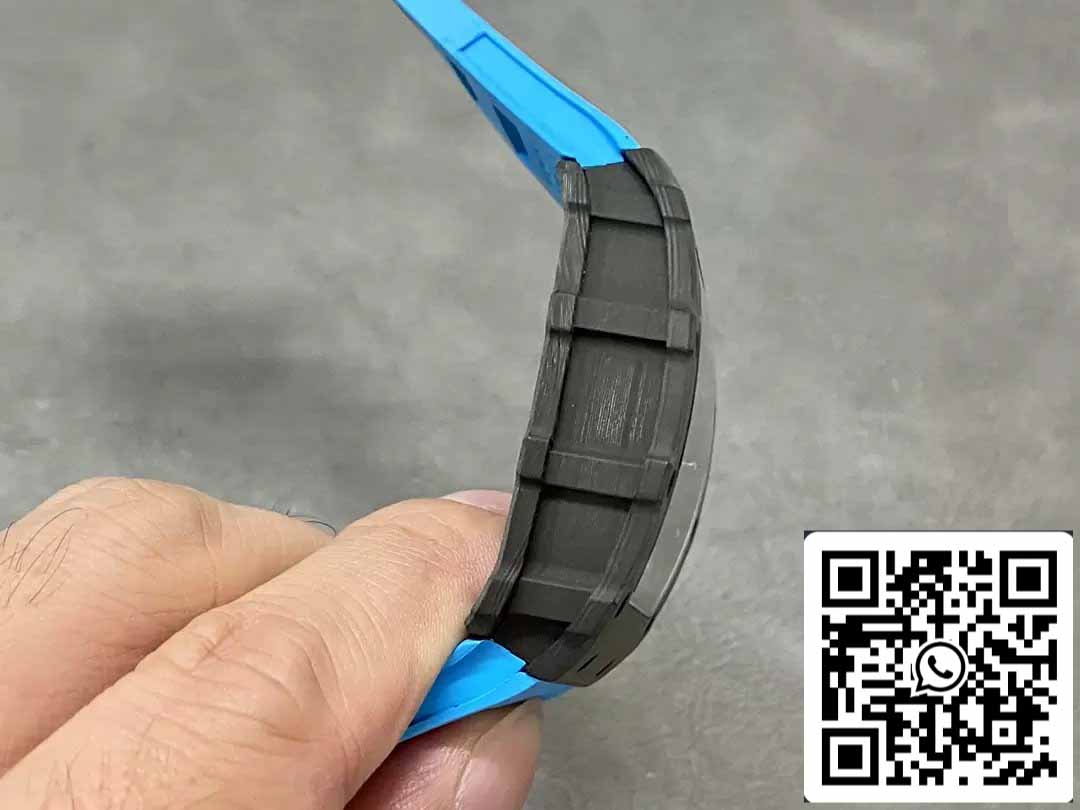 Richard Mille RM35-01 Sonic Factory 1:1 Best Edition Black Carbon NTPT Blue Rubber Strap