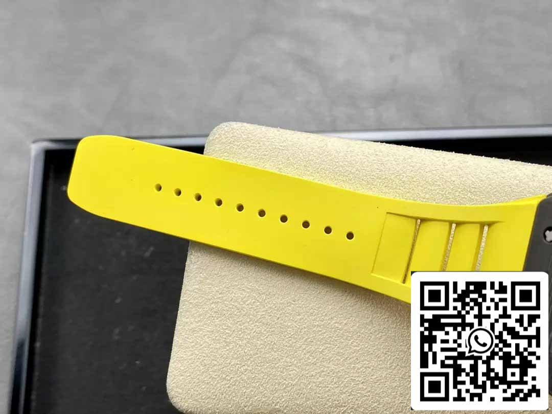 Richard Mille RM035-02 T+ Factory 1:1 Best Edition Carbon Fiber Case Yellow Rubber Strap ao chép)