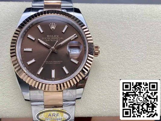 Rolex Datejust 126331-001 ARF Factory 1:1 Best Edition électroplaquée en or 18 carats