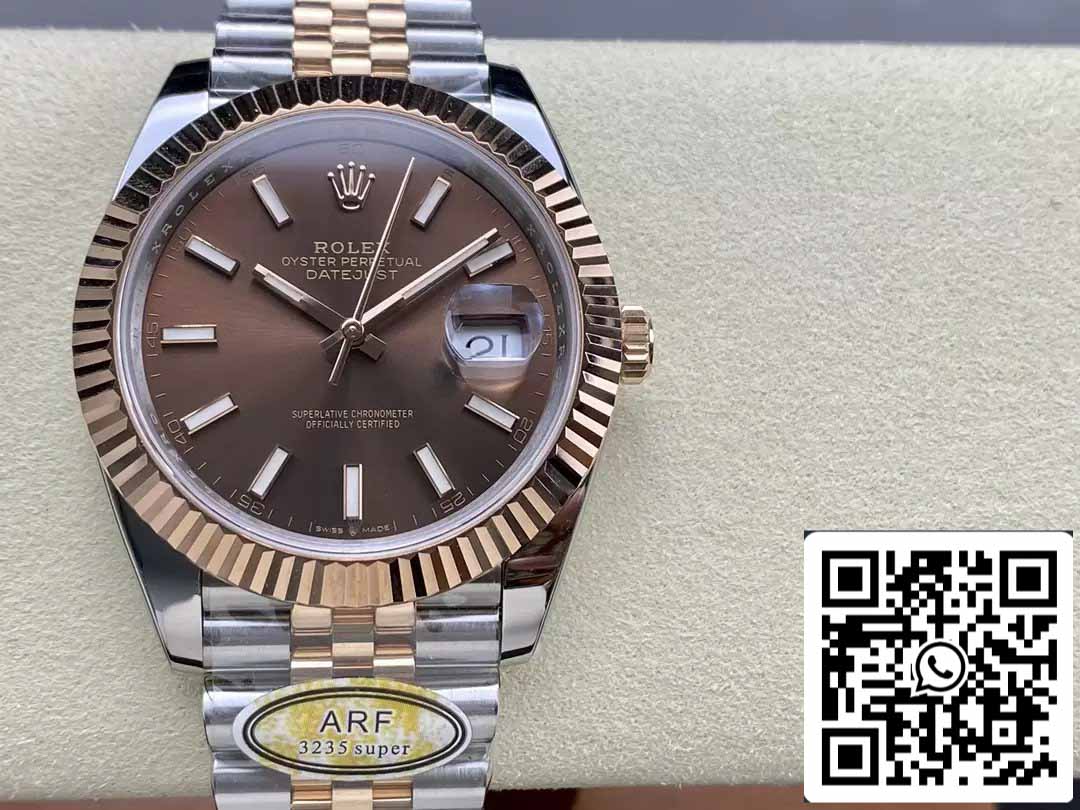 Rolex Datejust 126331-001 ARF Factory 1:1 Best Edition électroplaquée avec bracelet Jubilee en or 18 carats