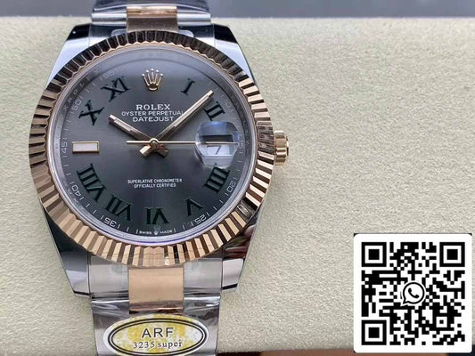 Rolex Datejust 41 126331 Cadran Wimbledon ARF Factory 1:1 Best Edition électroplaqué avec de l'or 18 carats