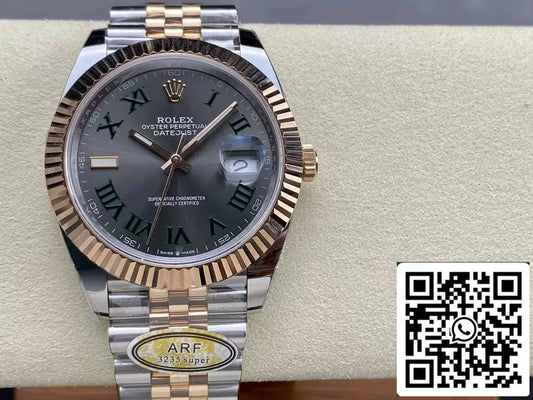 Rolex Datejust 41 126331 Wimbledon Cadran Jubilee Bracelet ARF Factory 1:1 Best Edition électroplaqué avec de l'or 18 carats