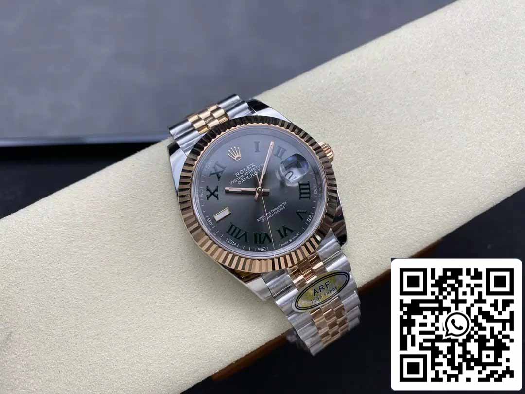 Rolex Datejust 41 126331 Wimbledon Cadran Jubilee Bracelet ARF Factory 1:1 Best Edition électroplaqué avec de l'or 18 carats