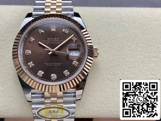 Rolex Datejust 126331-004 ARF Factory 1:1 Best Edition électroplaquée en or 18 carats