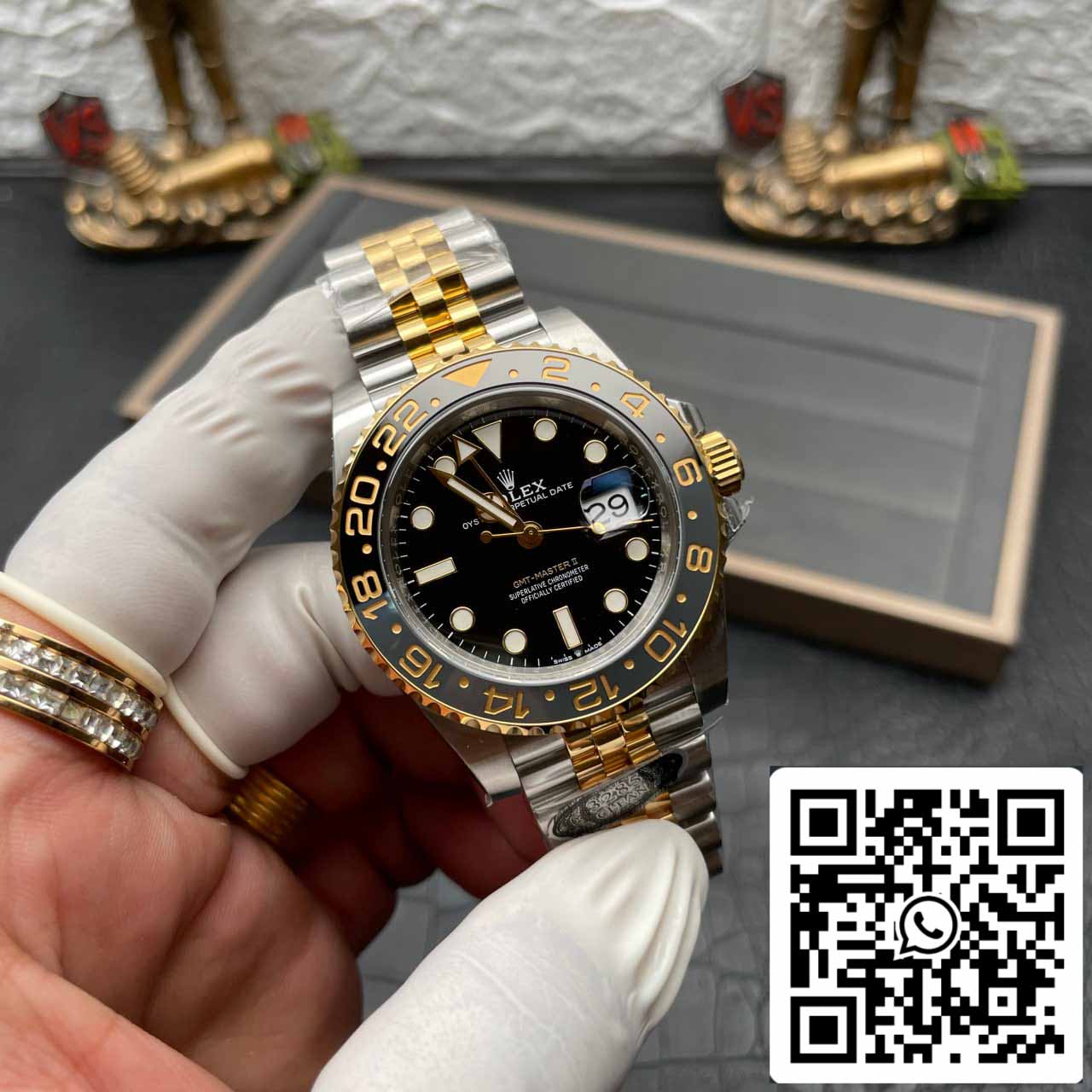 Replik Rolex GMT Master II M126713grnr-0001 Clean Factory 3285 Uhrwerk V3