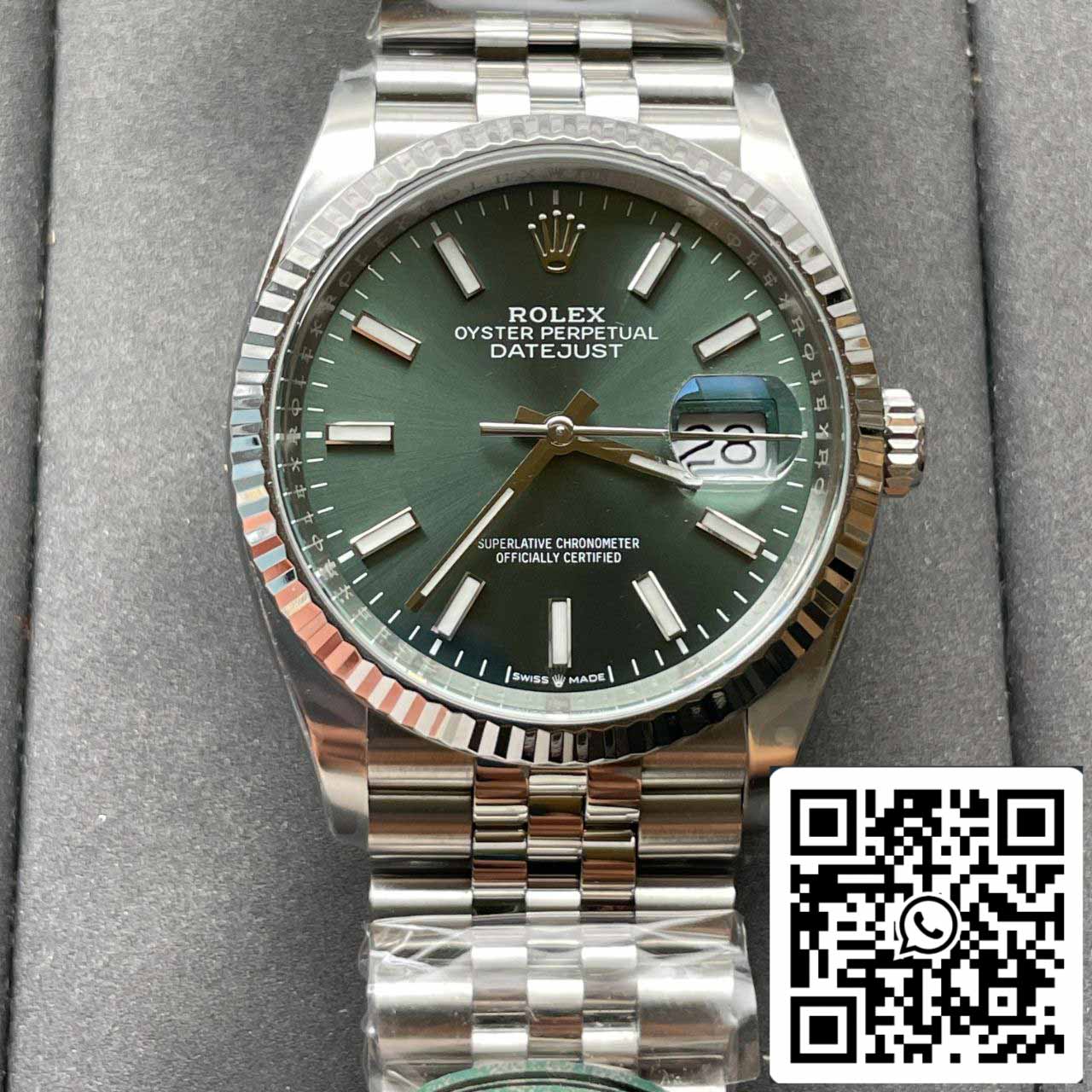 Rolex Datejust M126234-0051 36MM 1:1 Best Edition Clean Factory Green Dial