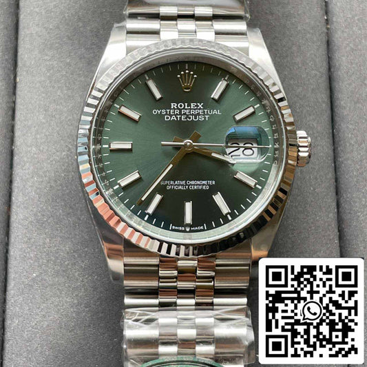 Rolex Datejust M126234-0051 36MM 1:1 Meilleure édition Clean Factory Cadran vert