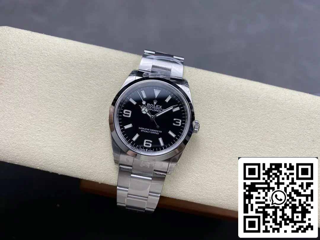 Rolex Explorer m124270-0001 36MM 1:1 Best Edition VS Factory Black Dial Steel