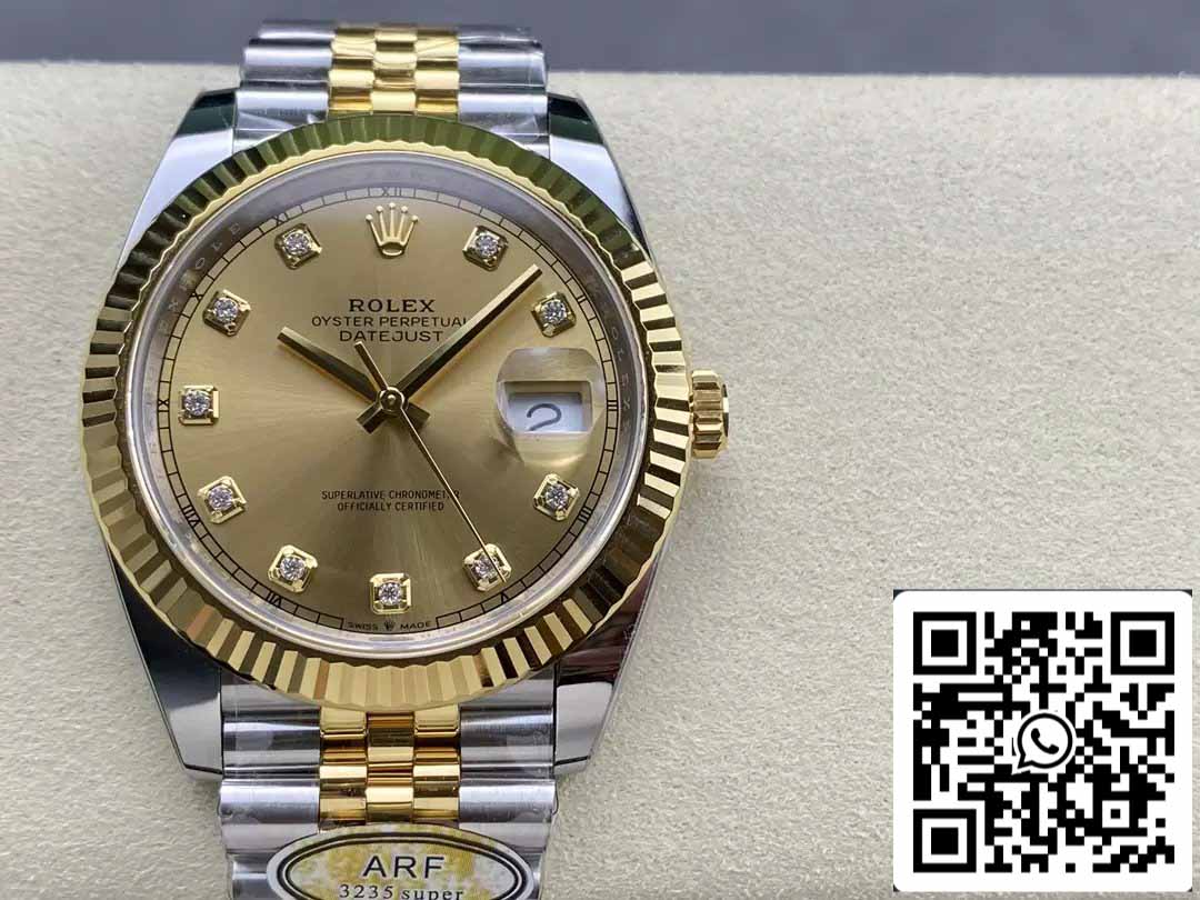 Rolex Datejust m126333-0012 ARF Factory 1:1 Best Edition électroplaquée en or 18 carats