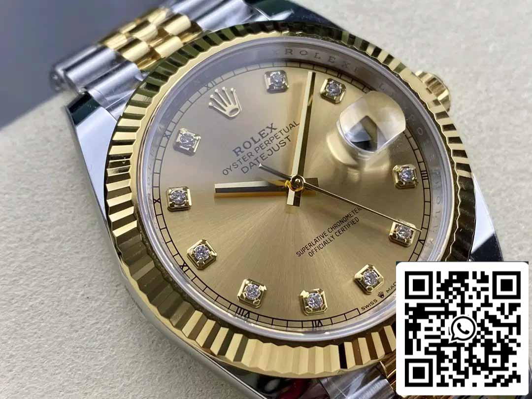 Rolex Datejust m126333-0012 ARF Factory 1:1 Best Edition électroplaquée en or 18 carats