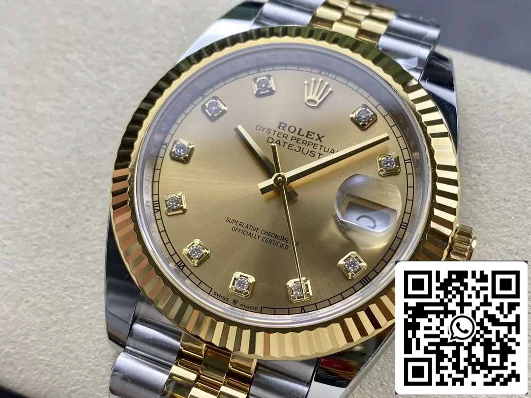 Rolex Datejust m126333-0012 ARF Factory 1:1 Best Edition électroplaquée en or 18 carats