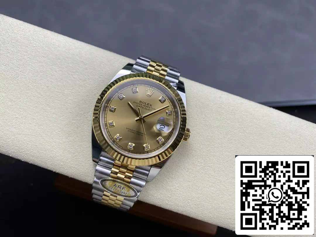 Rolex Datejust m126333-0012 ARF Factory 1:1 Best Edition électroplaquée en or 18 carats