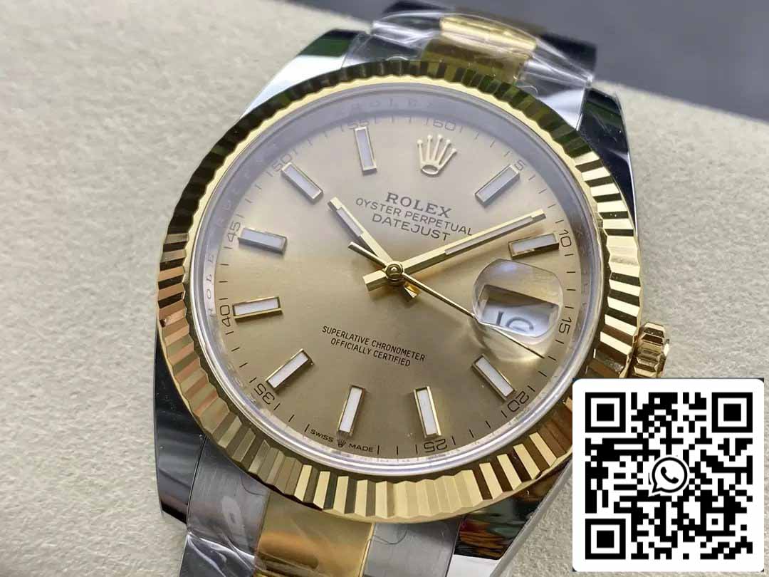 Rolex Datejust m126333-0009 ARF Factory 1:1 Best Edition électroplaquée en or 18 carats