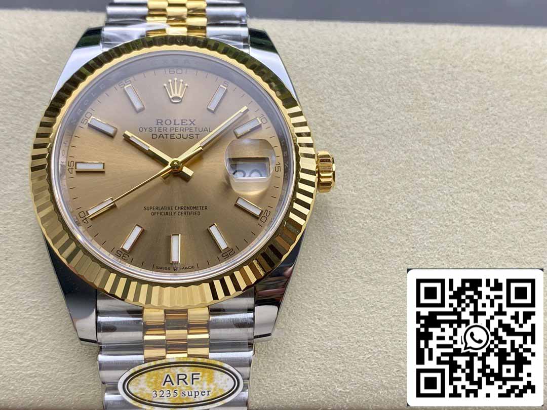 Rolex Datejust m126333-0010 ARF Factory 1:1 Best Edition électroplaquée en or 18 carats