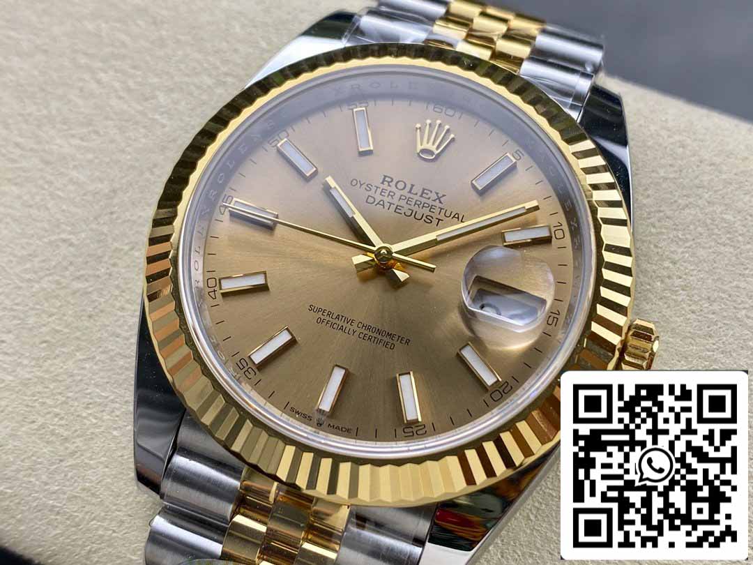 Rolex Datejust m126333-0010 ARF Factory 1:1 Best Edition électroplaquée en or 18 carats