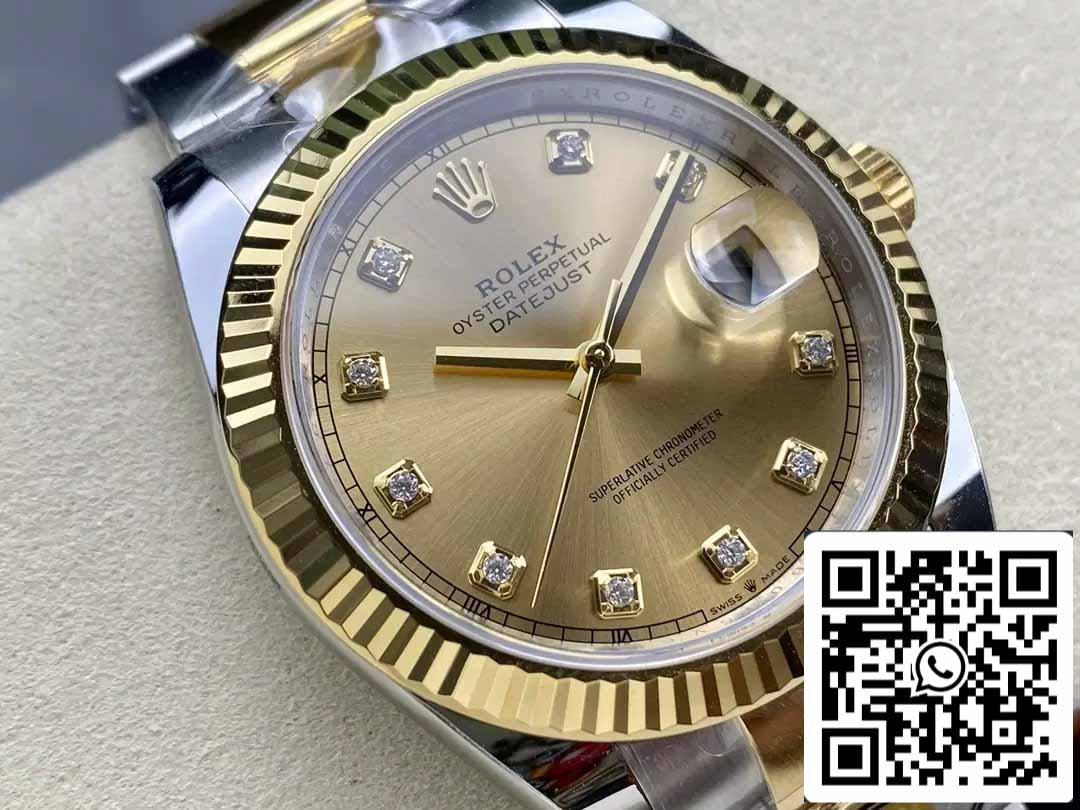 Rolex Datejust m126333-0011 Bracelet Oyster ARF Factory 1:1 Best Edition électroplaqué avec de l'or 18 carats