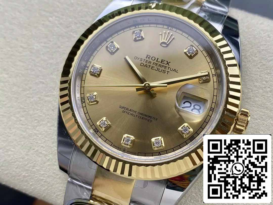 Rolex Datejust m126333-0011 Bracelet Oyster ARF Factory 1:1 Best Edition électroplaqué avec de l'or 18 carats