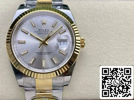 Rolex Datejust m126333-0001 Oyster Strap ARF Factory 1:1 Best Edition électroplaqué avec de l'or 18 carats