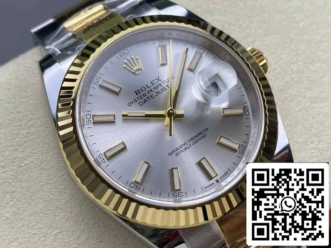 Rolex Datejust m126333-0001 Oyster Strap ARF Factory 1:1 Best Edition électroplaqué avec de l'or 18 carats