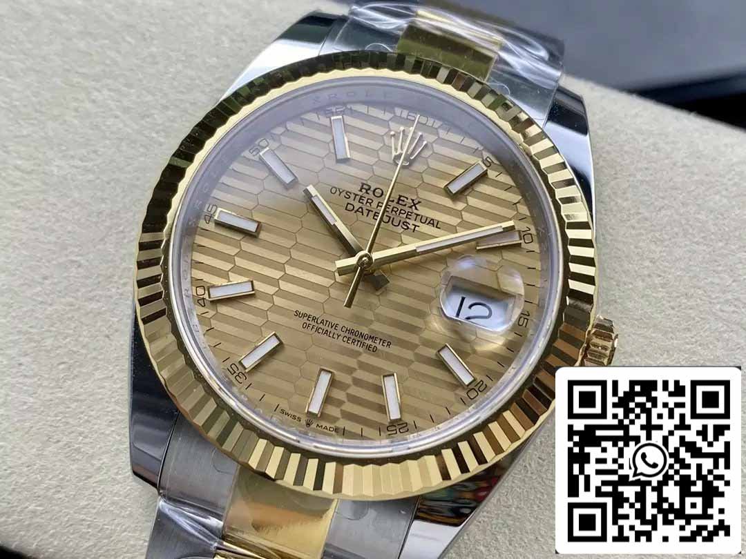 Rolex Datejust m126333-0009 Bracelet Oyster ARF Factory 1:1 Best Edition électroplaqué avec de l'or 18 carats