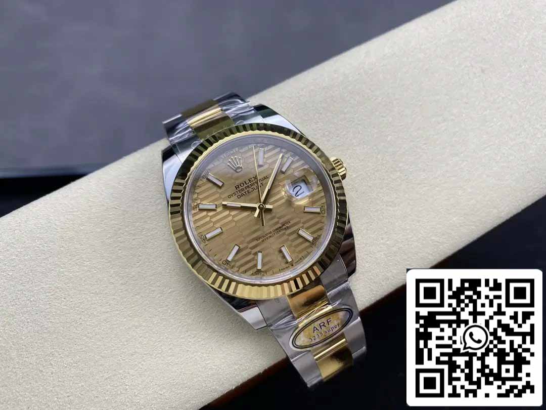 Rolex Datejust m126333-0009 Bracelet Oyster ARF Factory 1:1 Best Edition électroplaqué avec de l'or 18 carats