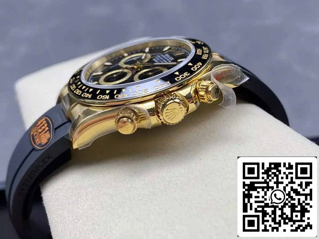 Rolex Cosmograph Daytona m126518 1:1 Best Edition QF Factory 4131 Mouvement Cadran noir et or