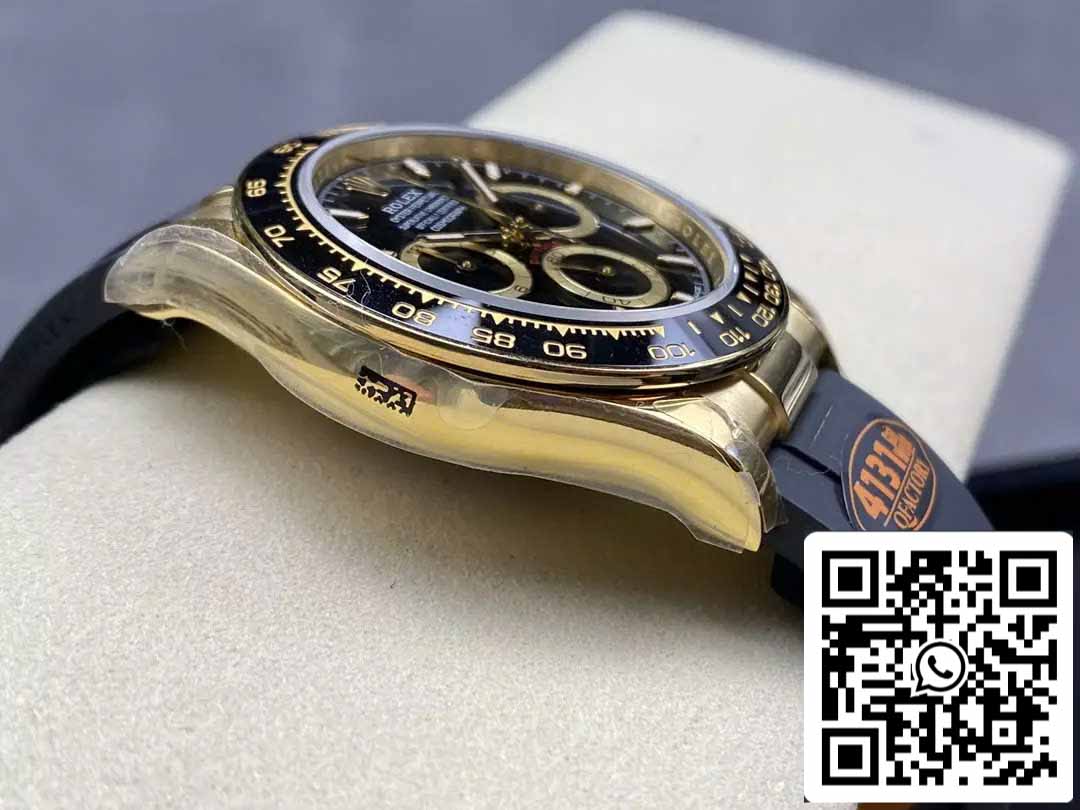 Rolex Cosmograph Daytona m126518 1:1 Best Edition QF Factory 4131 Mouvement Cadran noir et or