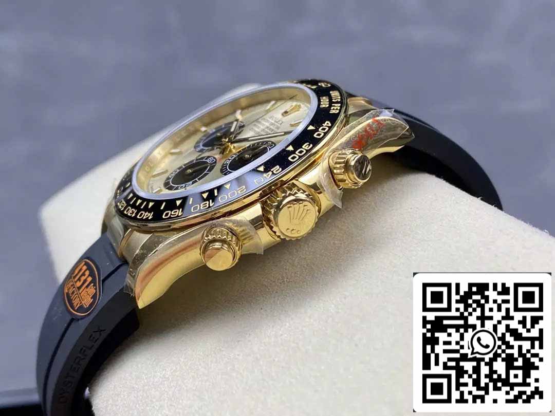 Rolex Cosmograph Daytona m126518 1:1 Meilleure édition QF Factory 4131 Mouvement Cadran jaune