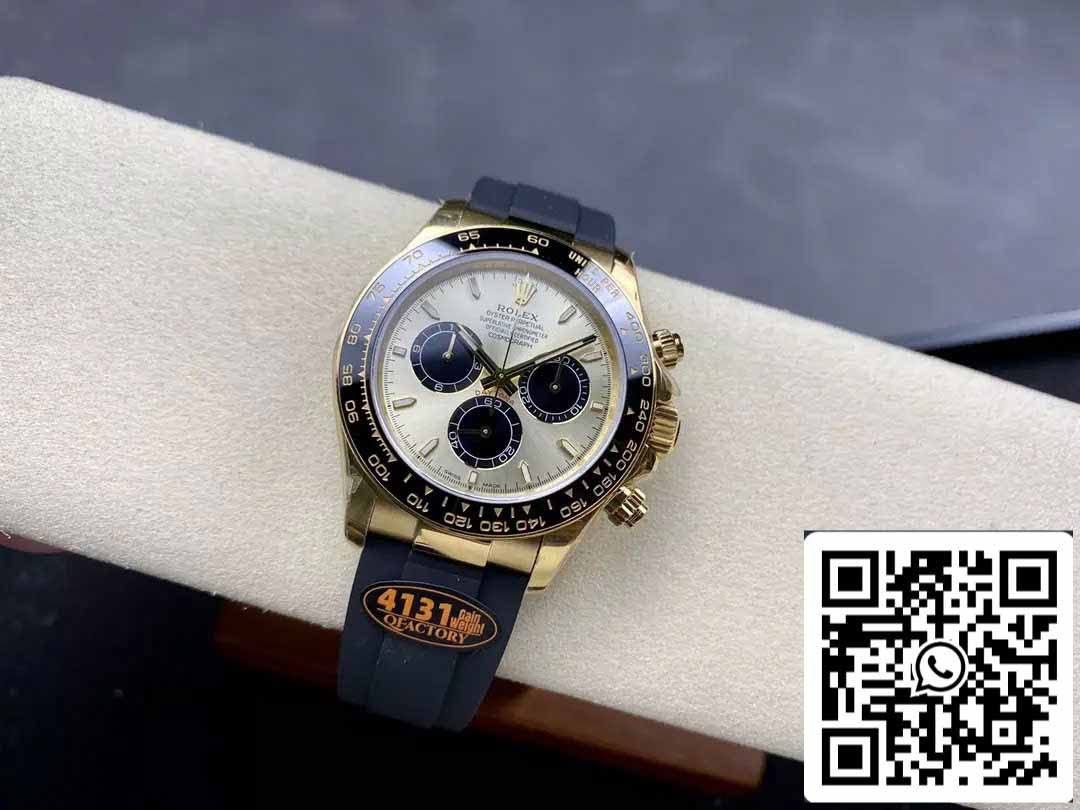 Rolex Cosmograph Daytona m126518 1:1 Meilleure édition QF Factory 4131 Mouvement Cadran jaune