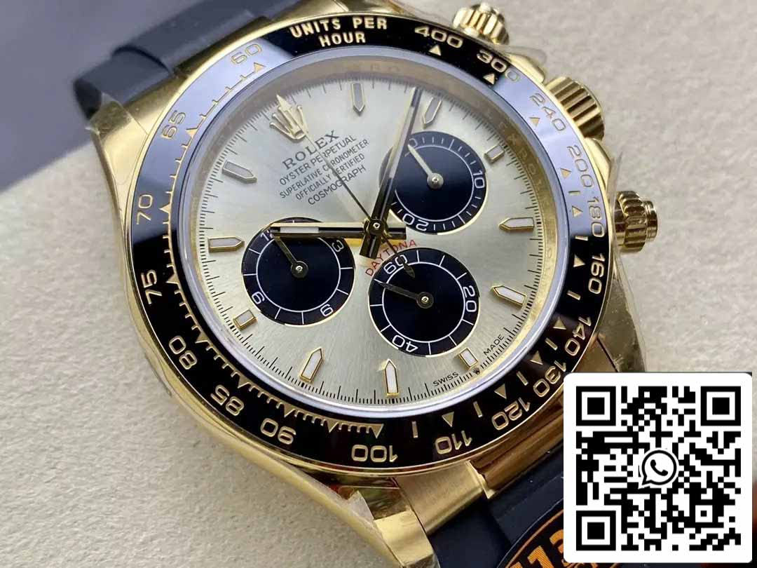 Rolex Cosmograph Daytona m126518 1:1 Meilleure édition QF Factory 4131 Mouvement Cadran jaune