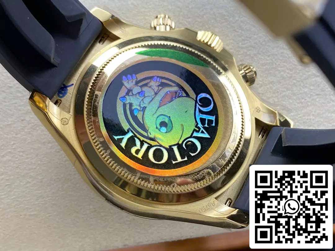 Rolex Cosmograph Daytona m126518 1:1 Best Edition Mouvement QF Factory 4131 Cadran Noir et Or Jaune