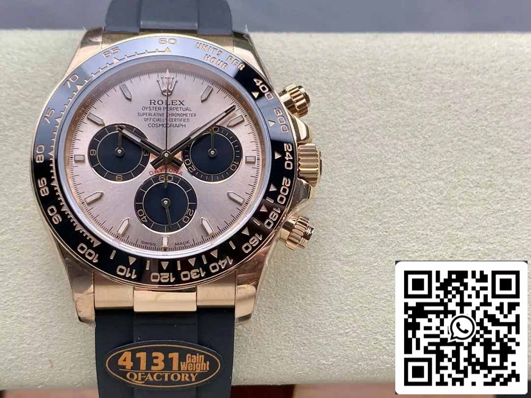 Rolex Cosmograph Daytona m126515 1:1 Meilleure édition QF Factory 4131 Mouvement Cadran rose