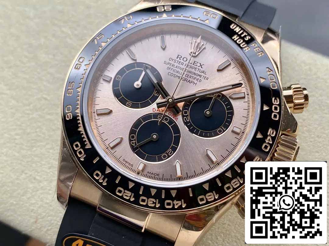 Rolex Cosmograph Daytona m126515 1:1 Meilleure édition QF Factory 4131 Mouvement Cadran rose