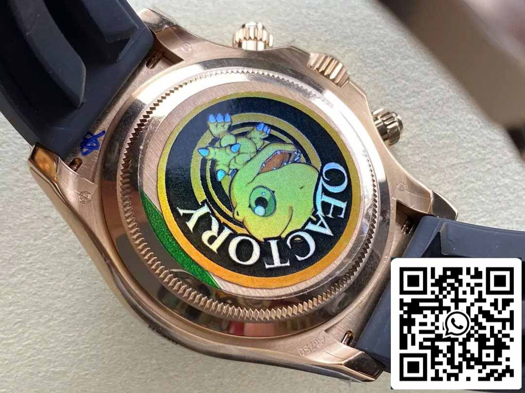 Rolex Cosmograph Daytona m126515LN 1:1 Meilleure édition QF Mouvement d'usine 4131 Cadran noir Or rose