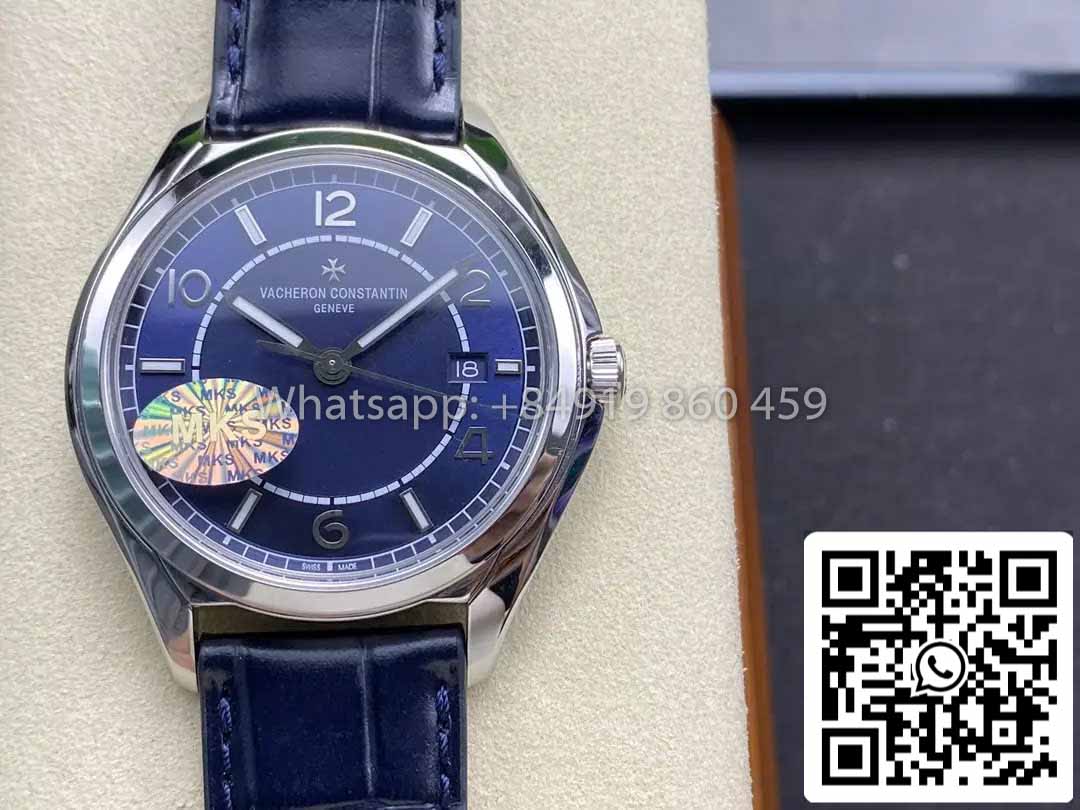 Vacheron Constantin Fiftysix 4600E/000A-B487 Blue Dial Silver Case 1:1 Best Clone