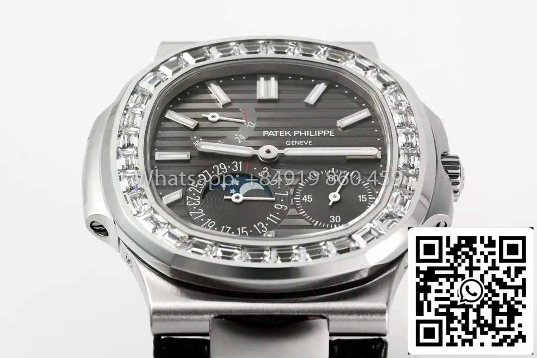 Patek Philippe Nautilus 5712 1:1 Best Clone PPF Factory V3 Newest Version Rhdium Dial