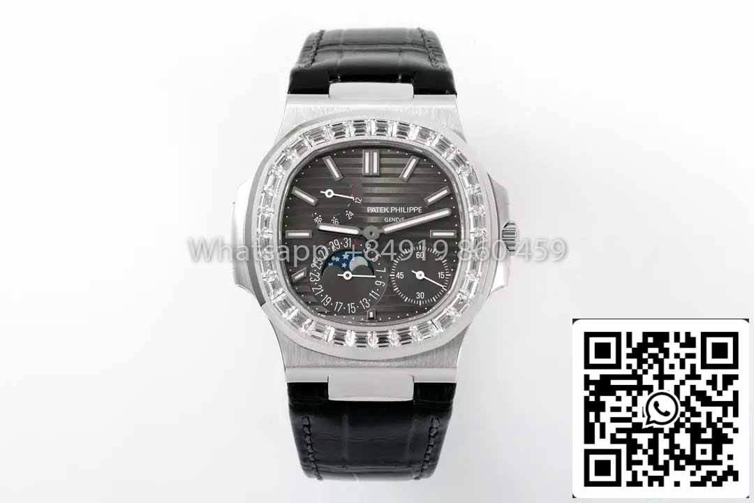 Patek Philippe Nautilus 5712 1:1 Best Clone PPF Factory V3 Newest Version Rhdium Dial