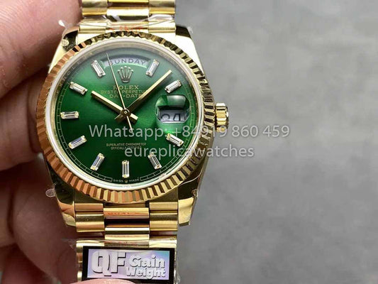 Rolex Day Date M128238-0130 128238-0130 QF Factory 1:1 Best Clone Green Dial