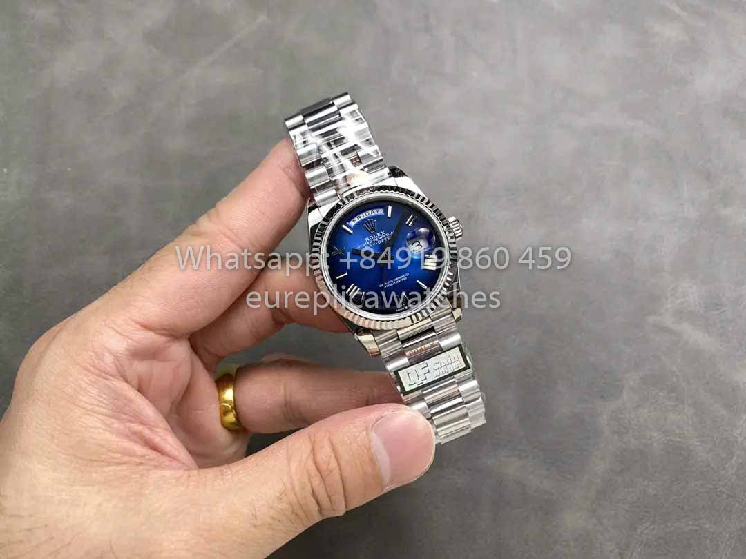 Rolex Day Date M128239 QF Factory 1:1 Best Clone  Blue Ombré  Dial