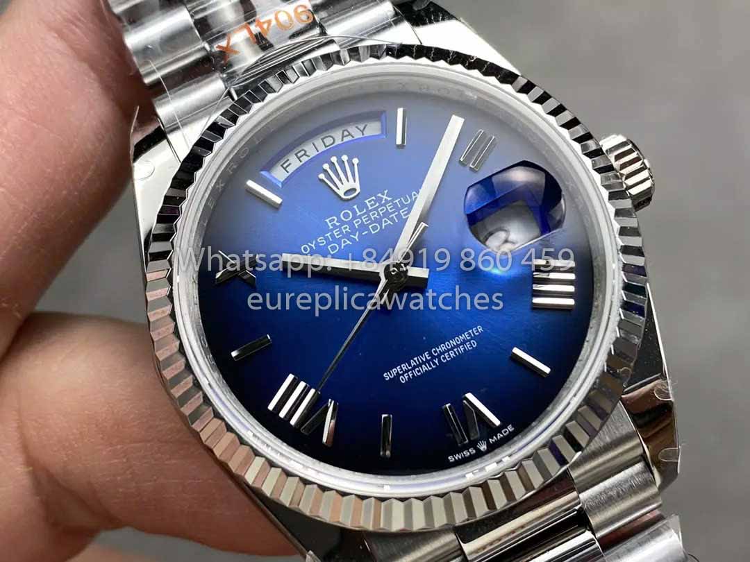 Rolex Day Date M128239 QF Factory 1:1 Best Clone  Blue Ombré  Dial