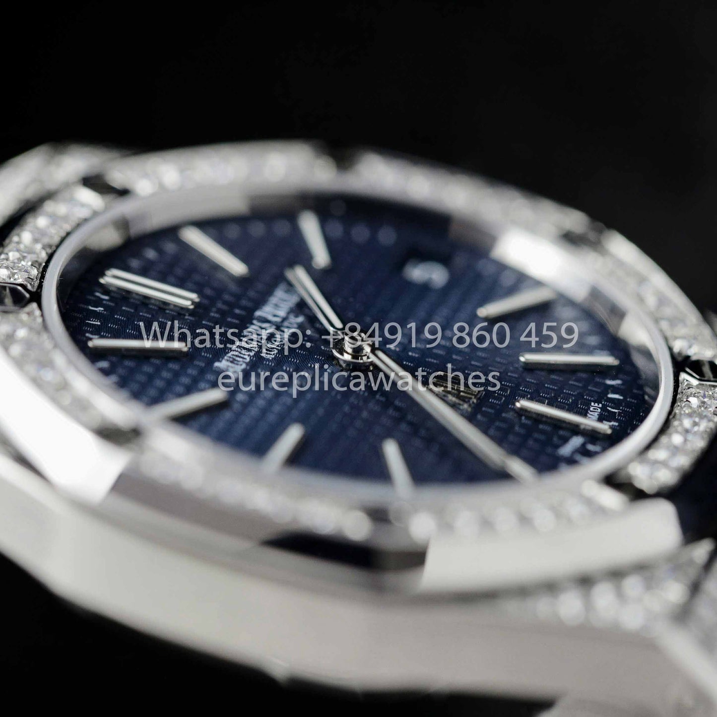 Audemars Piguet Royal Oak 15202ST.OO.1240ST.01 Custom Moissanite Diamonds 1:1 Best Clone