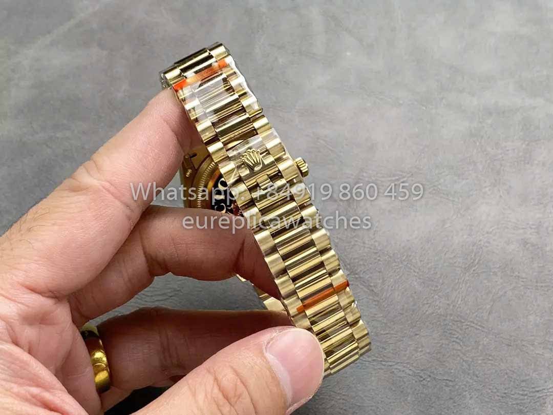 Rolex Day Date M128238 Yellow Gold Diamond Dial QF Factory 1:1 Best Clone 36mm