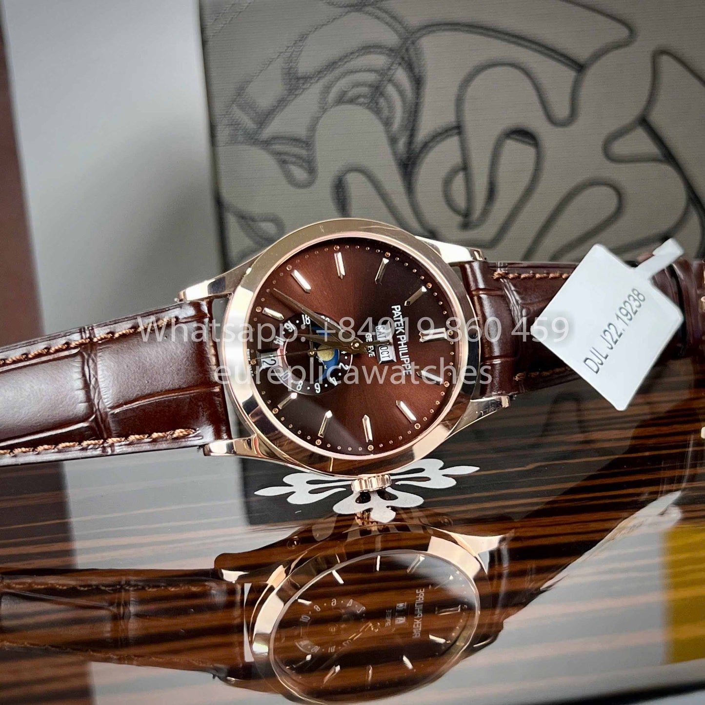 Patek Philippe Complications Annual Calendar 38.5mm Rose Gold 5396R Brown Dial 1:1 Best Clone