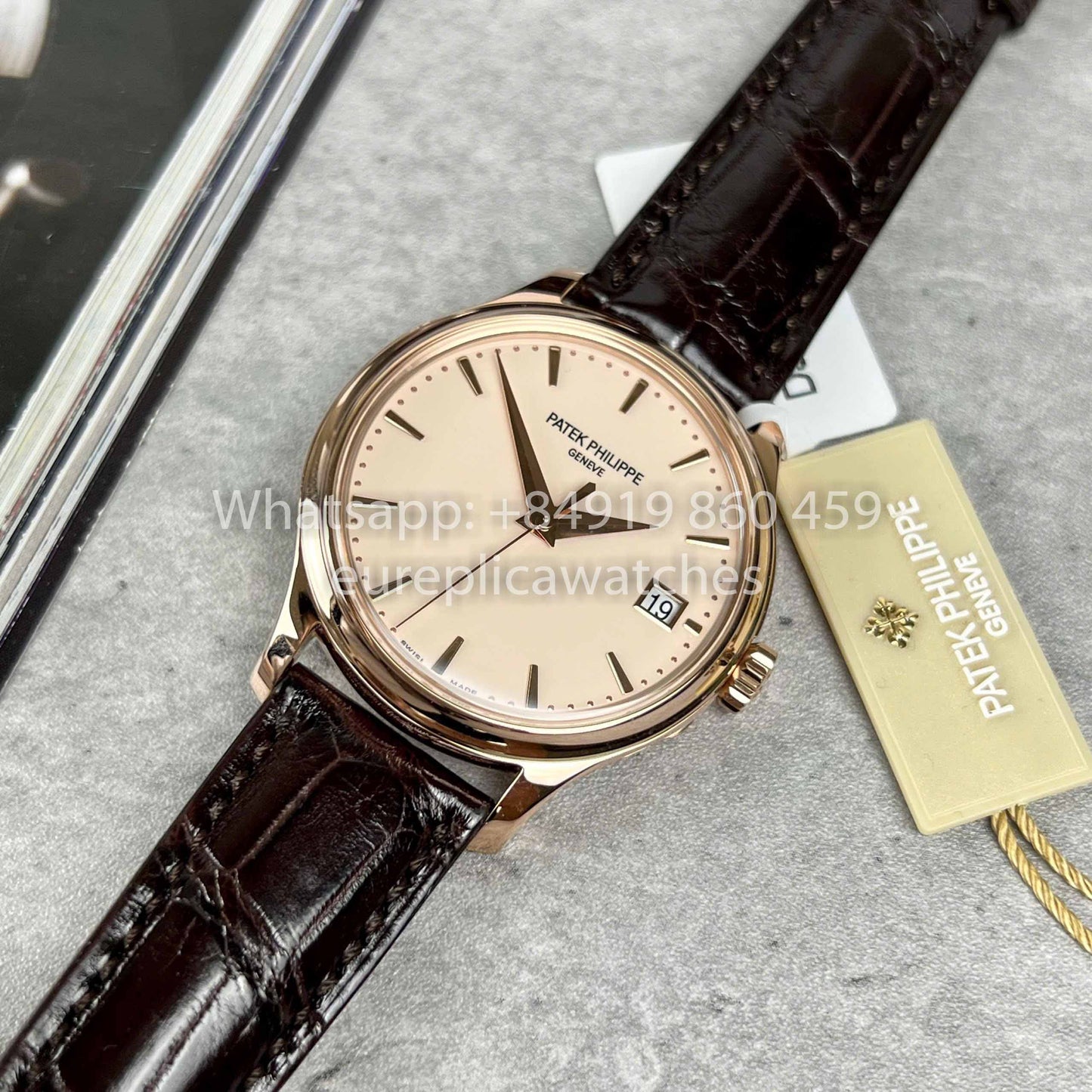 Patek Philippe Calatrava 5227J-001 coated 18k Rose gold 1:1 Best Clone 3K Factory