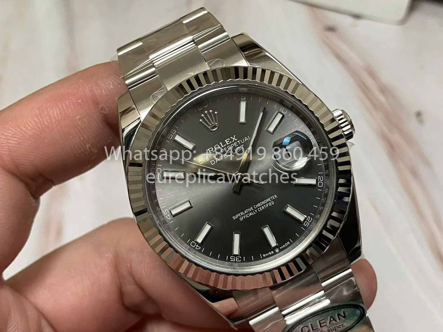 Rolex Datejust M126334-0013 1:1 Best Edition Clean Factory Grey Dial