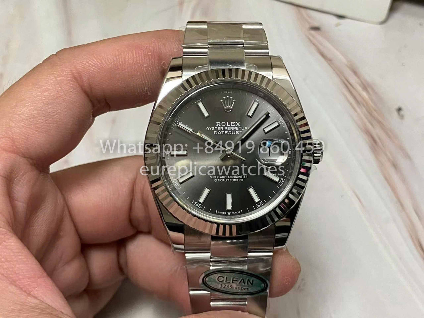 Rolex Datejust M126334-0013 1:1 Best Edition Clean Factory Grey Dial