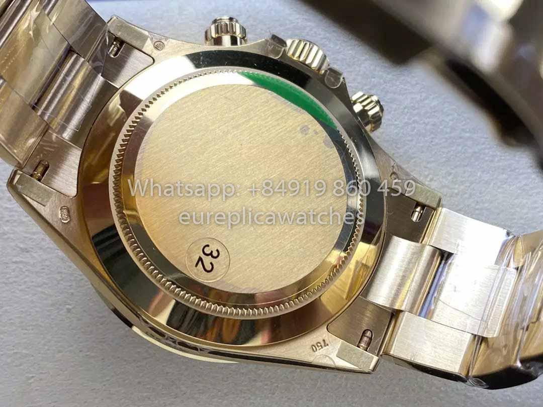 Rolex Yellow Gold Cosmograph Daytona 40 Watch Green Arabic Dial 116508  VS Factory 1:1 Super Clone