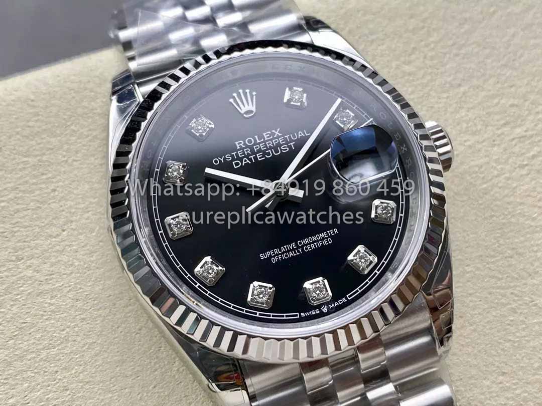 Rolex Datejust 36  126234 Black Diamond Dial 1:1 Best Clone VS Factory