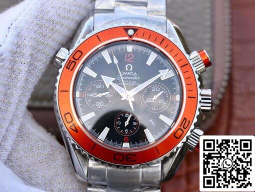 Omega Seamaster Planet Ocean 232.30.46.51.01.002 1:1 Best Edition Swiss ETA7750 Black Dial with orange marker